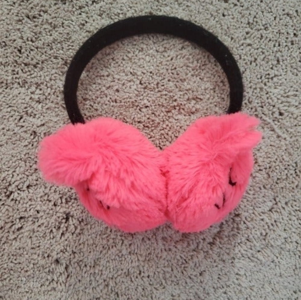 Children’s Place Pink Cat Earmuffs Adjustable One Size